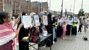 Amsterdam'da Filistinli Çocuklar İçin Protesto