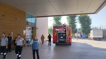 İnegöl Devlet Hastanesi'nde Yangın