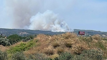 Çeşme'de Yangın Kontrol Altına Alınıyor