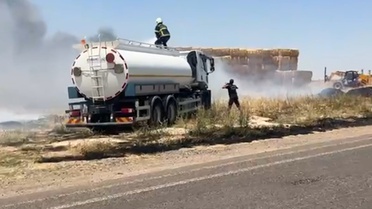 Viranşehir'de TIR Yangını Kontrol Altına Alındı