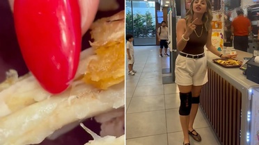 Ünlü fast food zincirinde mide bulandıran olay! Çocuğuna aldığı tavuk kurtlu çıktı