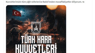 Erdoğan'dan Kara Kuvvetleri'nin 2235'inci yıl dönümü kutlaması