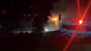 Hatay'da Seyir Halindeki TIR Alev Aldı
