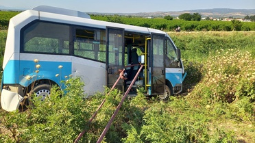 Manisa'da Minibüs Kazası: 6 Yaralı