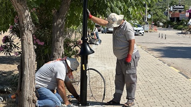 Adrasan Sahil Yolu Aydınlatıldı