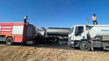 Faciaya ramak kala: Seyir halindeki tanker alev aldı