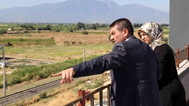 Rektör Kibar Saruhanlı MYO inşaatını yerinde inceledi