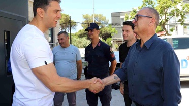 Saruhanlı Kaymakamı Murat Acar gözyaşları ve dualarla uğurlandı