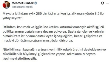 İstihdamı Koruma ve Artırma Açıklaması