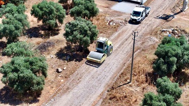 Didim'de yol çalışmaları sürüyor
