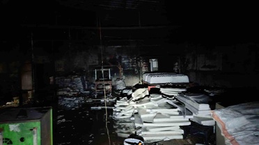 Kızıltepe'de Isı Yalıtım Atölyesinde Yangın