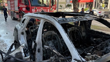 Osmaniye'de Otomobil Yangını
