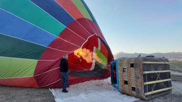 Doğubayazıt'ta İlk Sıcak Hava Balonu Uçuşu
