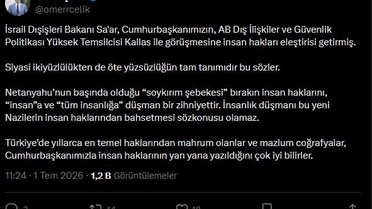 Ömer Çelik'ten Netanyahu'ya Sert Tepki