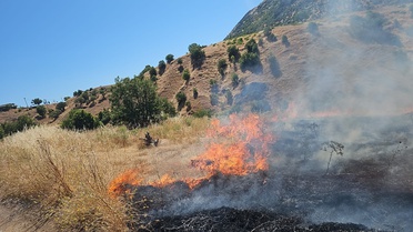 Diyarbakır'da Örtü Yangınına Müdahale