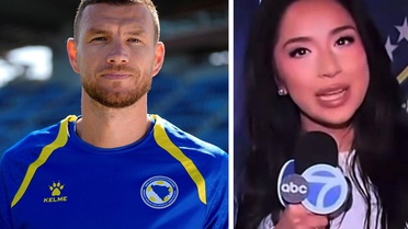 Edin Dzeko'dan Amerikalı kadın muhabirin küstah sözlerine hak ettiği gibi cevap