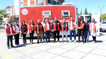 Mobil Sosyal Hizmet Aracı Elazığ'da Hizmete Girdi