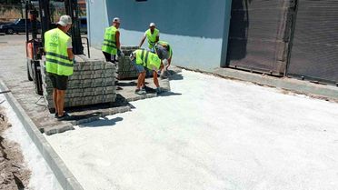 Germencik'te üstyapı çalışmaları başladı