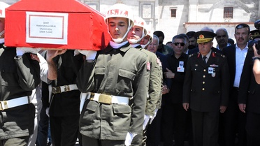 Pençe-Kilit'te kaza sonucu şehit olan uzman çavuş Aksaray'da toprağa verildi