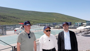 Başkan Büyükkılıç, Erciyes'teki Dünya Tenis Turu'nu izledi