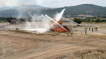 Osmaniye'de orman yangınlarına karşı özel timler tatbikatta buluştu