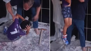 Türkiye'yi ayağa kaldıracak görüntü! Savunmasız çocuğu darp etti