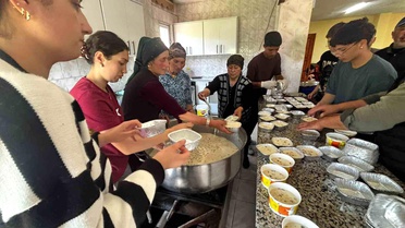 Seyitören Köyü'nde Aşure Lokması Dağıtımı