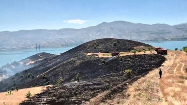 Elazığ'da Arazi Yangını Kontrol Altına Alındı