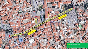 Gazi Caddesi trafiğe kapatılacak