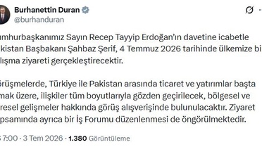 Pakistan Başbakanı Türkiye'ye geliyor