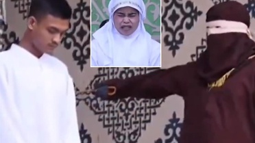 TikTok'ta öpüşen çifte 21'er kırbaç cezası
