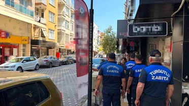 Turgutlu'da yol ve kaldırım işgallerine ortak denetim