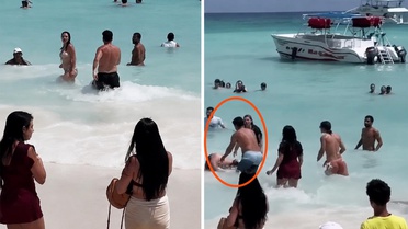 Dünyaca ünlü turizm cennetinde kadına şiddet skandalı: Kalabalığın gözü önünde saldırdı