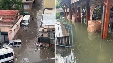 İstanbul'da zorlu gün! Ana yollar göle döndü, ünlü çarşıda hasar büyük