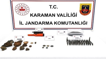 Karaman'da 6 Tutuklama ve Tarihi Eser Ele Geçirildi