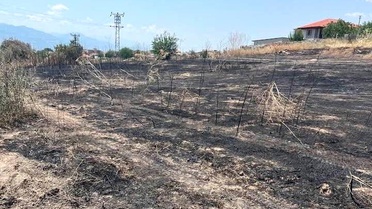 Otluk alanda çıkan yangın büyümeden söndürüldü