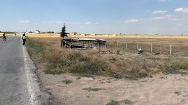 Ereğli'de Minibüs Devrildi: 17 Yaralı