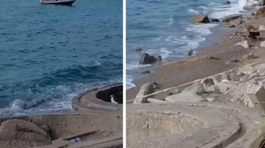 Zonguldak'ta kıyıya askeri amaçlı olduğu değerlendirilen İHA vurdu