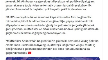 NATO Zirvesi öncesi Ankara'da stratejik diyalog programı