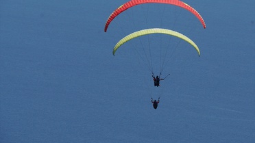 Uçmakdere'de Yamaç Paraşütü Şöleni