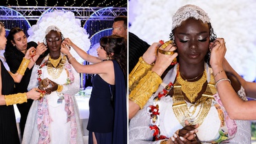 Fenomen Zehra Özdemir, düğününde takılan altınlardan yürümekte zorlandı