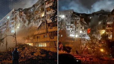 Gece yarısı Kiev'e füze yağdı! 3 kişi öldü, 7 kişi yaralandı