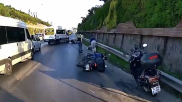 Maltepe'de Motosiklet Kazası