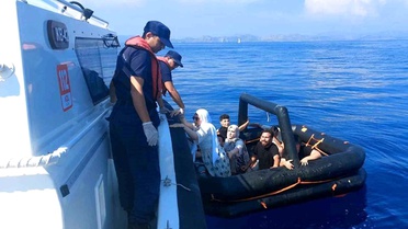 Marmaris'te Yunan Göçmenleri Kurtarıldı