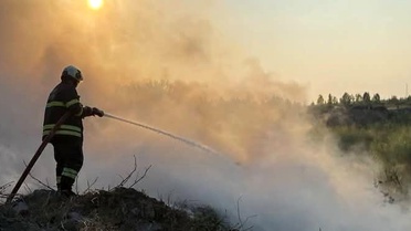Arsuz'da çöplük yangını