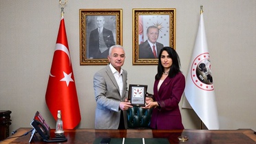 Vali Turan, Eda Kumaş'ı Kabul Etti