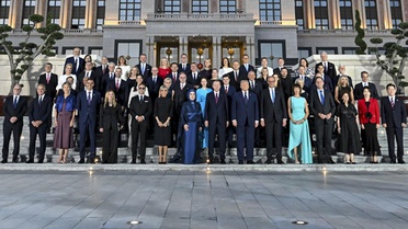 Külliye'de tarihi NATO resepsiyonu: Liderler aile fotoğrafı çekimine katıldı