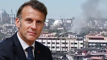 Şam'da Fransa Cumhurbaşkanı Macron'un kaldığı otelin yakınında patlama