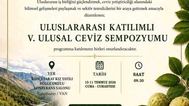 Cevizde verim ve kaliteyi artırmaya yönelik bilimsel çalışmalar Bahçesaray'da masaya yatırılacak
