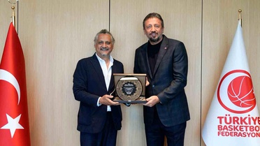 Y. Denizli Basket, TBF Başkanı'nı Ziyaret Etti